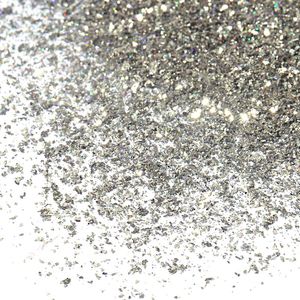 Qitai 1kg poudre de paillettes de couleur mixte enduite d'argent haut de gamme poudre PET maquillage nail art poudre brillante transfrontalière solvant résistant aux hautes températures