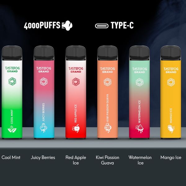 QK Desechables Vapes Puff 4000 Desechables Vape E Sigaret Pods Recargable Tastefog Fábrica original Venta al por mayor Cigarrillos electrónicos Bobina de malla 2%