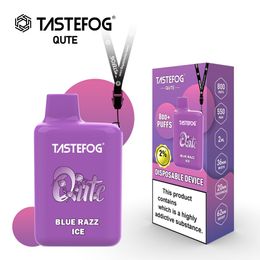 E-Liquid Einweg-Vape-Pod Tastefog 800 Puffs Qute Einweggerät Großhandelspreis 2 ml 2 % 550 mAh 15 Geschmacksrichtungen auf Lager