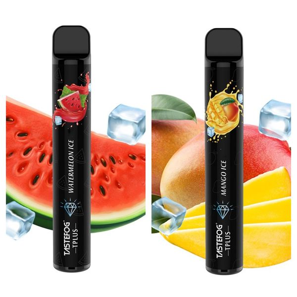 Mini Pod 800 Puff Vape jetable 2 ml E cigarettes 2 TPD CE RoHS approuvé Tastefog Gros 11 saveurs Anglais Espagnol Paquet