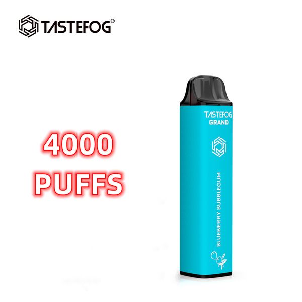 QK le plus populaire Tastefog 4000puffs cigarette électronique Vape vaporisateur en gros 4000puffs batterie rechargeable jetable avec 10 saveurs les plus chaudes pour le Royaume-Uni et l'Europe