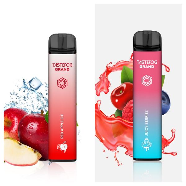 QK OEM Precio al por mayor Desechable Vape Pen Pod Dispositivo Tastefog Grand 4000 Puffs Fruit Ice Recargable E-Cigarette Flavor Vap