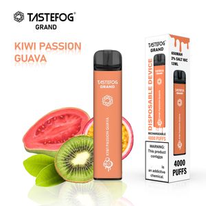 QK Tastefog 2% Nic 4000 Puffs Bars Jetable Vape Pen Shenzhen OEM Fabricant En Gros avec 10 Saveurs eJuice