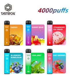 QK Tastefog 2022 Vape Batterie Rechargeable E-Cigarette-Starter-Kit Pod 4000 Puff Usine En Gros Nouvelle Arrivée 100% Qualité