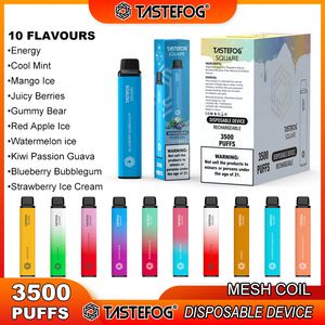 QK Tastefog Elf Bars 3500 Rookwolken Oplaadbare E-CIG-set Vierkant Groothandel