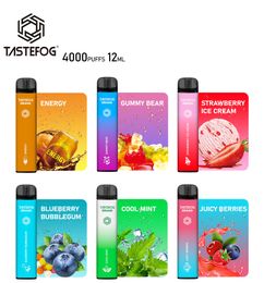 QK Tastefog Vapes Oplaadbare wegwerpbare wegwerp E-sigaret-starter-kit E POD 4000 Puffs plus fabrieksgroep 2022 Mesh spiraal Nieuwe aankomst 100% topkwaliteit