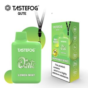 Tastefog Qute Venta al por mayor Dispositivo de caja desechable Vape 800 2% 2 ml 550 mAh 15 sabores Venta original de fábrica