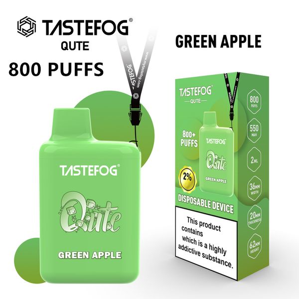 Vapes 800 Puffs E Cigarettes Jetable Vape Box Tastefog Usine Directe En Gros Top Qualité Cigarette Électronique 2 ml 15 Saveurs E-liquide Saveurs 2% Nic