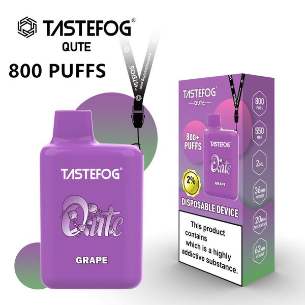 Vente en gros Tastefog Qute E cigarette Pod jetable Vape Box dispositif jetable 2% usine Top vente