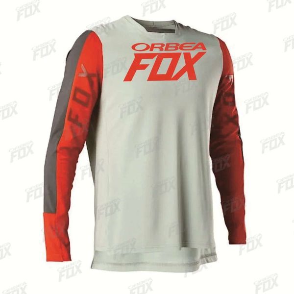 QKN2 T-shirts masculins Orbea Fox Motocross Jersey Séchage rapide Downhill Mountain Vélo