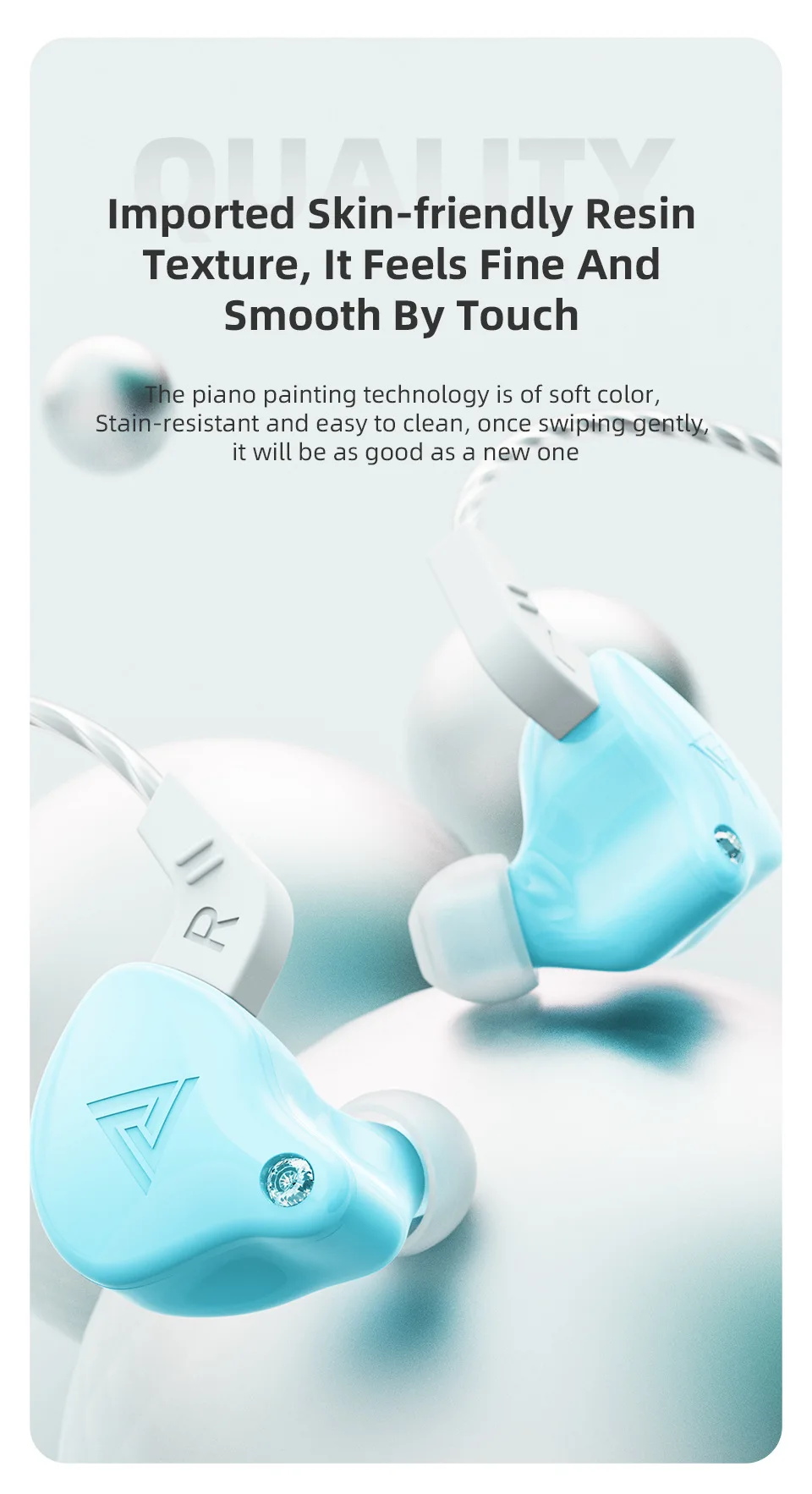 QKZ AK6 X Cute Earphone HiFi Music Headphone In Ear Dynamic Sound Stereo Earbuds Cellphone Headset for Girl Earbuds