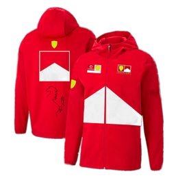 Qlp7 2023 Formula One Men's Fashion Jackets Coat F1 Racing Team New Team's Vintage Outdoor Cycling Moto Sports Top Classic Red Top