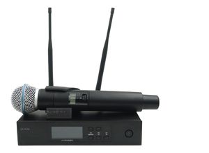 Sistema de micrófono inalámbrico profesional QLXD4 UHF con transmisor de mano BETA58A QLX para discurso de Karaoke Vocal en vivo de escenario