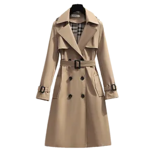 QNPQYX Nieuwe Ontwerpers Lente Engeland Stijl Vrouwen Windjack Losse Medium en Lange Elegante Riem Jas Vrouwelijke Casual Lange Trenchcoat