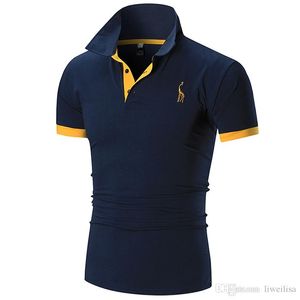 QNPQYX Nieuwe borduurwerk katoenpolo shirts voor mannen Casual Solid Color Slim Fit Mens Polos Nieuw zomerse modemerk MANNEN KLEDING