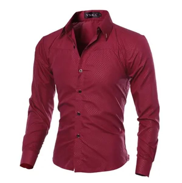 QNPQYX Nouveau Célèbre Hommes Chemise À Manches Longues Casual Slim Fit Hommes Chemises Habillées Vérifier Plaid Camisa Social Masculina Plus La Taille 5xl