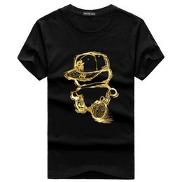 QNPQYX nouveau créateur de mode marque P-P forage crânes t-shirt hommes vêtements t-shirts pour hommes hauts à manches courtes Tshirt257W