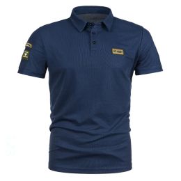 QNPQYX nouveaux hommes Polo respirant coton à manches courtes polos chemises maillots Golftennis t-shirt hauts décontractés vêtements