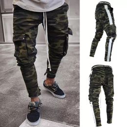 QNPQYX Neue männer Casual Grün Camouflage Cargo Hosen Männer Jogger Slim Fit Hosen Männer Pantalons Harem Jogginghose Pantalon