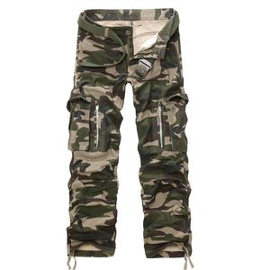 QNPQYX NIEUWE STREET MILITAIRE CAMO Cargobroek mannen Hot Camouflage katoen workout mannen broek voor lente herfst