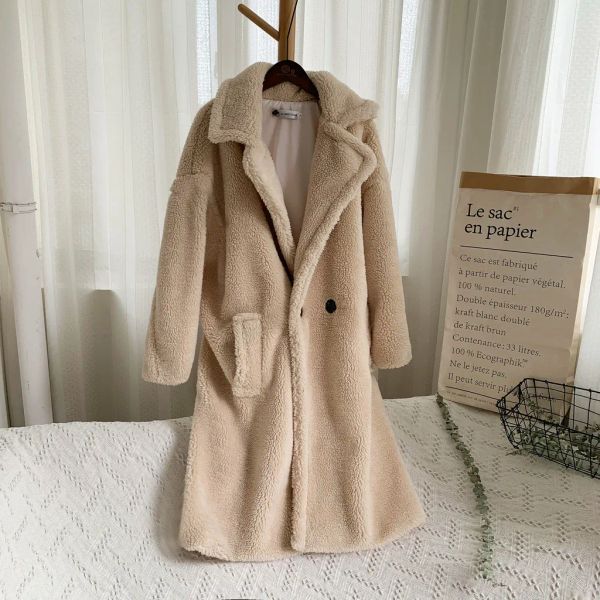 QNPQYX Nouveau hiver Teddy manteau femmes fausse fourrure manteau ours en peluche veste épaisse chaude fausse polaire veste moelleux vestes grande taille pardessus