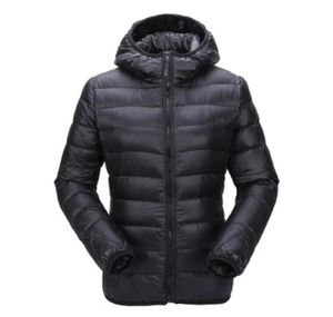 QNPQYX Nouvelles femmes Ultra Light Down Jacket Hooded Hooded Coat Slim Fit Solid Solid Overcoat Autumn Winter Women Parka Veste Outwea9538279