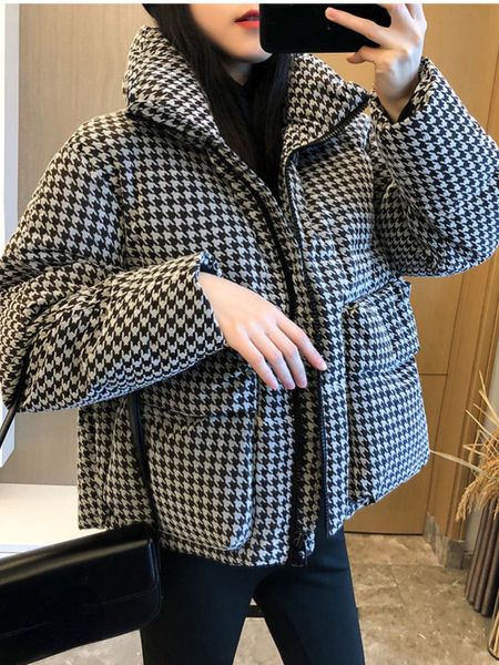 QNPQYX hiver veste femmes nouvelle mode coréenne Super chaud Parkas noir vestes lâche court bureau dame haut chaud décontracté Streetwear