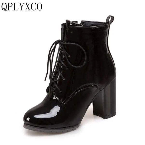 Qplyxco Vente Nouvelle grande taille petite taille 31-50 Boots de cheville chaude hiver