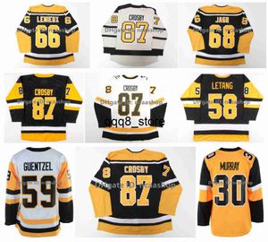 QQ88 2023 Winter Classic Pittsburgh Sidney Crosby Penguins Hockey Jersey Reverse rétro Kris Letang Rickard Rakell Jake Guentzel Lemiux Evgeni Malkin Jagr Jeff Car