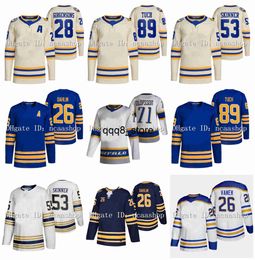 qq88 Alex Tuch Sabers hockeyshirt Owen Power 2022 Heritage Classic Rasmus Dahlin Jeff Skinner Ukko-Pekka Luukkonen Cody Eakin Tage Thompson Kyle Okposo Subban