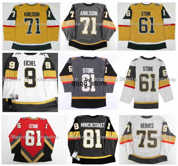 qq88 Maillot de hockey Mark Stone Knights Jack Eichel Reilly Smith Jonathan Marchessault Shea Theodore William Karlsson Alex Pietrangelo Max Pacioretty Baertschi Leh