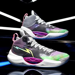 QQA25 zapatos para hombres de alta calidad zapatillas de baloncesto de baloncesto ultraligero deportes cojín transpirable Hightop 36 2 88 top