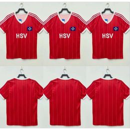 Qqq8 1982 1983 Hamburger Sv Retro voetbalshirt weg 83 84 Horst Hrubesch Milewski Magath Rolff Vintage klassieke finale Europese beker voetbal