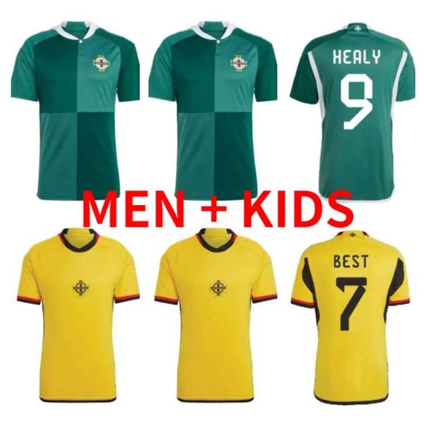 Qqq8 2023 2024 Irlanda del Norte Magennis Tailandia camisetas de fútbol 23 24 Inicio Azul E Lewis Saville Mcnair Ballard Man Kids Kits Mujeres Fútbol