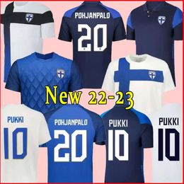 Qqq8 Finland Voetbalshirts 22 23 Thuis Uit Pohjanpalo Forss Pukki Skrabb Raitala Jensen Lod Kamara Finlandia Voetbaluniformen Maillot De