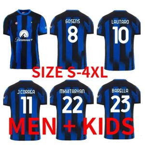 Qqq8 Inters S Lukaku Accueil Troisième Maillots de football 23 24 Barella Vidal Lautaro Eriksen Alexis Dzeko Correa Uniformes Maillot de football 2023 2024 Hommes