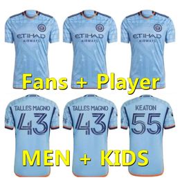 Qqq8 Mls 2023 2024 New York City Fc Voetbalshirts Thuis Uit Nycfc 23 24 Thiago Moralez Talles Magno Keaton Fans Spelerversie Heren Kinderen