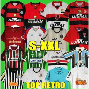 Qqq8 Neymar Jr Retro 95 96 Flamengo Voetbalshirts 03 04 Santos Romario 2013 Sao Paulo Klassieke Gremio Fortaleza Fluminense