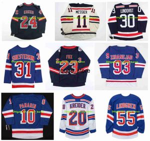 qqq8 Maillot de hockey NY Adam Fox Jacob Trouba Rangers Ryan Lindgren Artemi Panarin Henrik Lundqvist Chris Kreider Ryan Reaves Igor Shesterkin Trocheck Kakko Mark Mess