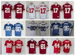 qqq8 Throwback Redskins voetbalshirt Sean Taylor John Riggins Doug Williams Steve Largent Joe Theismann Darrell Green Art Monk Jurgensen Shaun Alexander Kenne