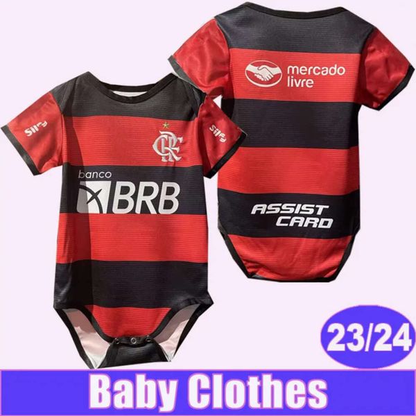 Qqq823 24 Flamengo Gabi Ropa de bebé Camisetas de fútbol Pedro E.ribeiro De Arrascaeta Fabricio B. Camisetas de fútbol local Manga corta