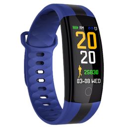 QS01 Reloj de pulsera inteligente Rastreador de ejercicios Presión arterial Monitor de ritmo cardíaco Reloj inteligente Reloj de pulsera resistente al agua para iPhone Android Reloj teléfono