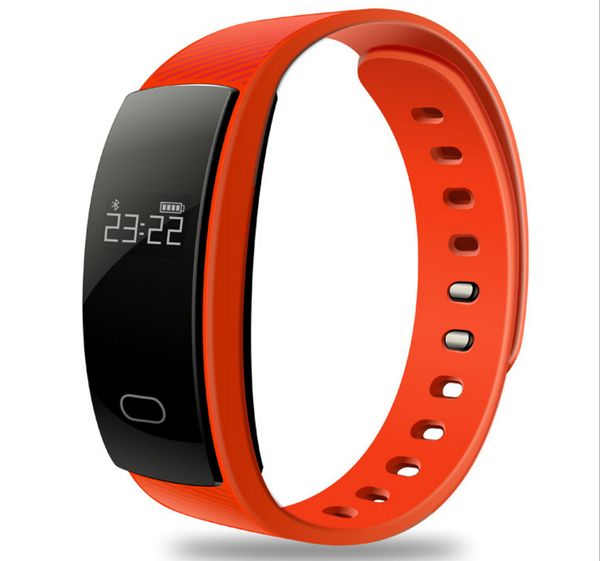 QS80 Pulsera de pulsera inteligente Monitor de ritmo cardíaco Presión arterial IP67 Rastreador de fitness impermeable para iPhone Reloj de teléfono inteligente Android