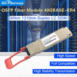 Module de transmetteur QSFP-40G-ER4 QSFP + 40GBASE-ER4 1310NM 40KM DOM DUPLEX LC / UPC OPTIC MODULE MIKROTIK, HUAWEI, CISCO