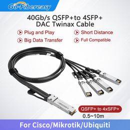 QSFP40G QSFP DAC -kabel+ 4x10g SFP+ Passive Direct Bevestig Koperuitbraakkabel 0,5 m/1 m .../5m voor Cisco Huawei Dell Optic Switch