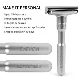 QShave Verstelbaar Veiligheid Razor Double Edge Classic Mens Shaving 1-6 File Removal Shaver met 5 Blades maken het persoonlijk 220708