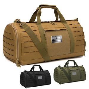 QT QY 40L Sport Gym Bag Tactical Travel Duffel For Men Military Fitness Training Basketball Weekender 240419