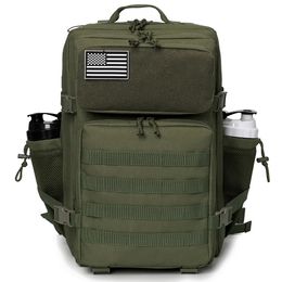 QT QY 50L militaire tactique sac à dos armée sac chasse MOLLE sac à dos GYM pour hommes EDC randonnée en plein air sac à dos sorcière porte-bouteille 240313