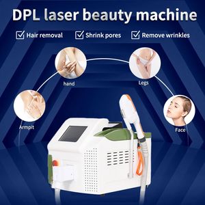 Épilateur à poignée DPL à quatre longueurs d'onde, Laser IPL, blanchiment de la peau, élasticité, améliore l'épilation, lissage des rides, centre de rétrécissement des pores