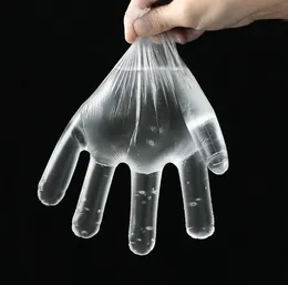 Gants jetables en plastique de qualité 100 pièces/sac tout-match gants de préparation des aliments pour le nettoyage de la cuisine, accessoires de cuisine pour la manipulation des aliments
